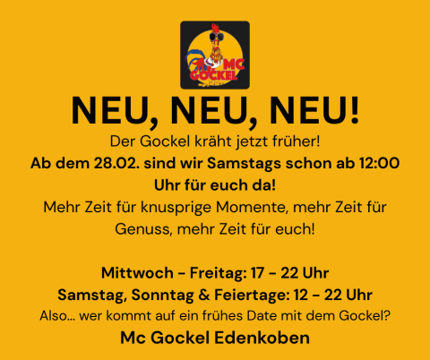 neue öffnungszeiten mcgockel edenkoben